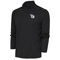 Antigua Cleveland Guardians Metallic Tribute Quarter-Zip Top