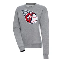 Antigua Cleveland Guardians Victory Chenille Pullover Sweatshirt