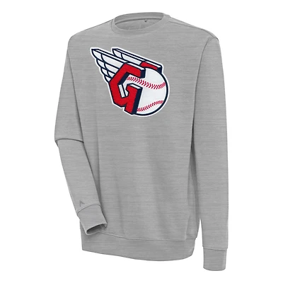 Antigua Cleveland Guardians Victory Crewneck Chenille Pullover Sweatshirt