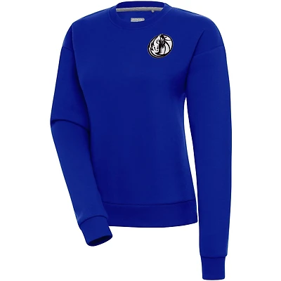 Antigua Dallas Mavericks Brushed Metallic Victory Pullover Sweatshirt