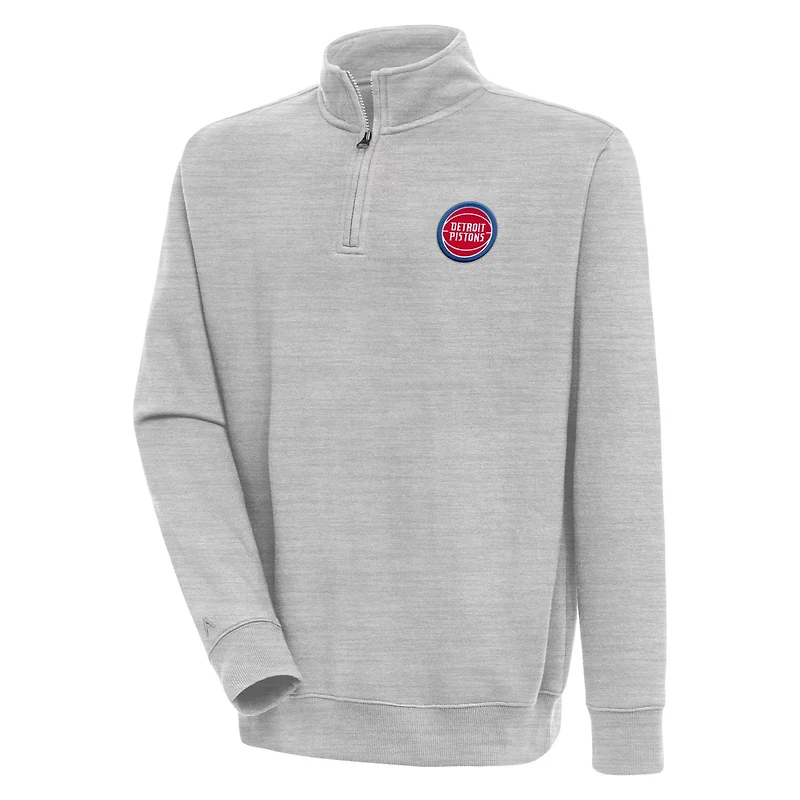 Antigua Detroit Pistons Victory Quarter-Zip Pullover Top