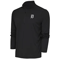 Antigua Detroit Tigers Metallic Tribute Quarter-Zip Top