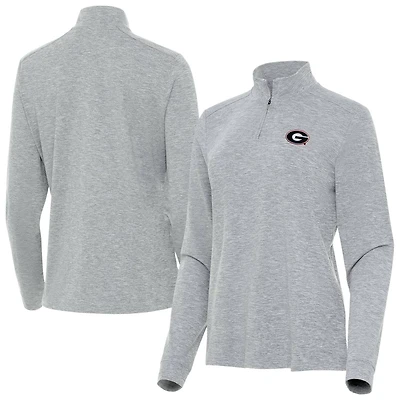 Antigua Georgia Bulldogs Mentor Quarter-Zip Mock Neck Top