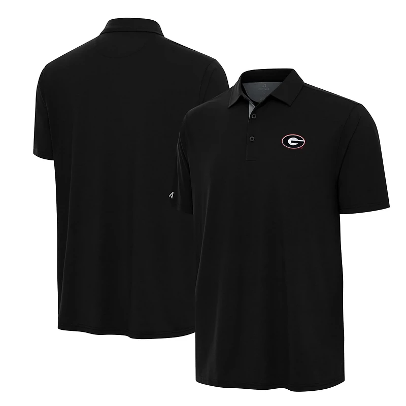 Antigua Gray Georgia Bulldogs Era Polo