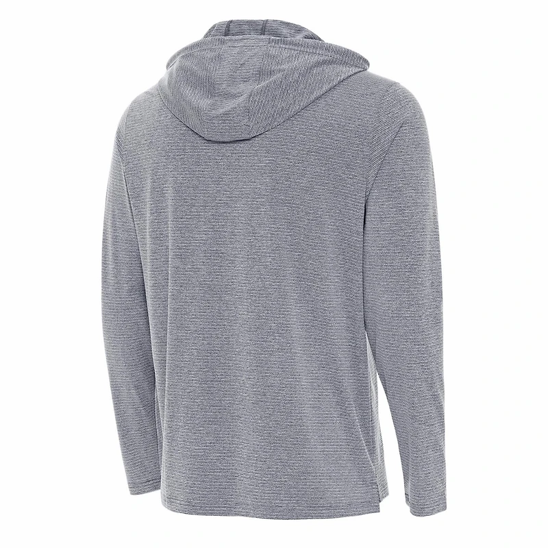 Antigua Heather Atlanta Braves Changeover Hoodie