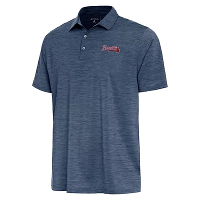 Antigua Heather Atlanta Braves Layout Polo
