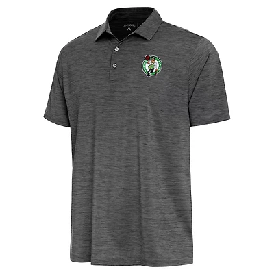 Antigua Heather Boston Celtics Layout Polo