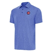 Antigua Heather Chicago Cubs Big  Tall Par 3 Polo