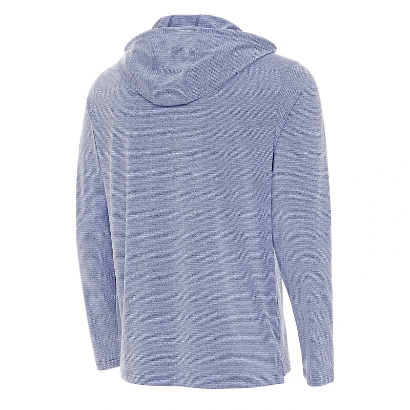 Antigua Heather Chicago Cubs Changeover Hoodie