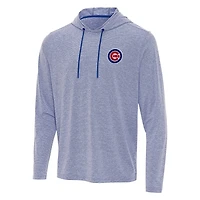 Antigua Heather Chicago Cubs Changeover Hoodie