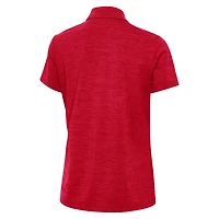 Antigua Heather Georgia Bulldogs Layout V-Neck Polo