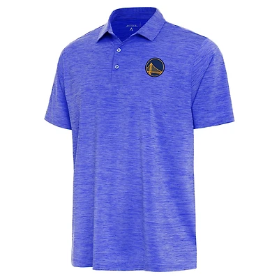 Antigua Heather Golden State Warriors Layout Polo
