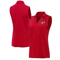 Antigua Heather Indiana Fever Layout Sleeveless V-Neck Polo