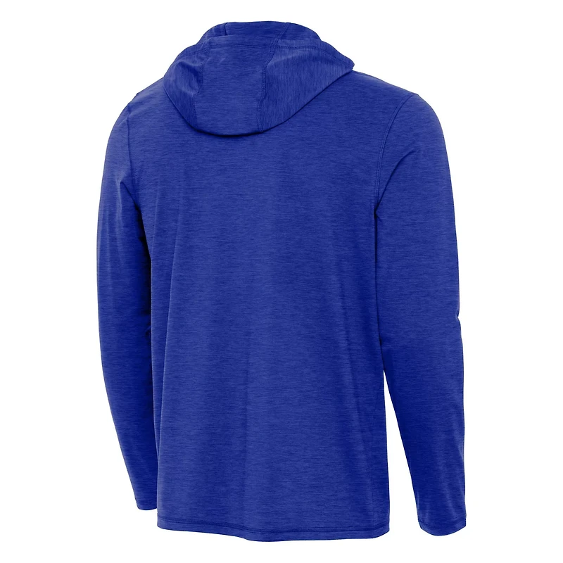 Antigua Heather Los Angeles Dodgers 2025 World Series Champions Tidy Quarter-Zip Hoodie