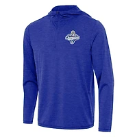 Antigua Heather Los Angeles Dodgers 2025 World Series Champions Tidy Quarter-Zip Hoodie