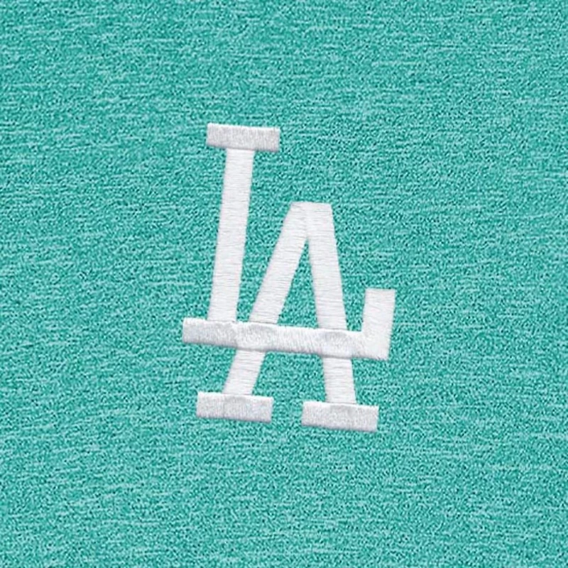 Antigua Heather Los Angeles Dodgers Hunk Quarter-Zip Top
