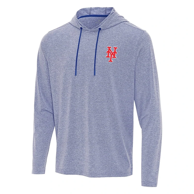 Antigua Heather New York Mets Changeover Hoodie
