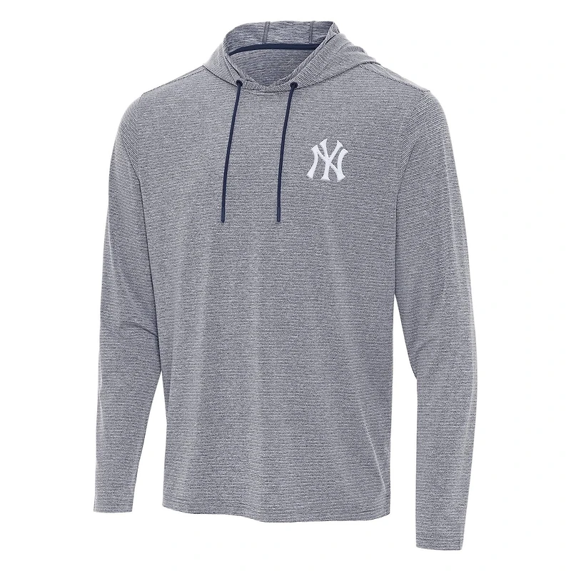 Antigua Heather New York Yankees Changeover Hoodie