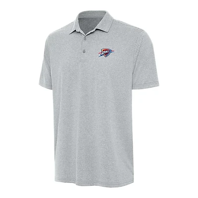 Antigua Heather Oklahoma City Thunder Scheme Polo