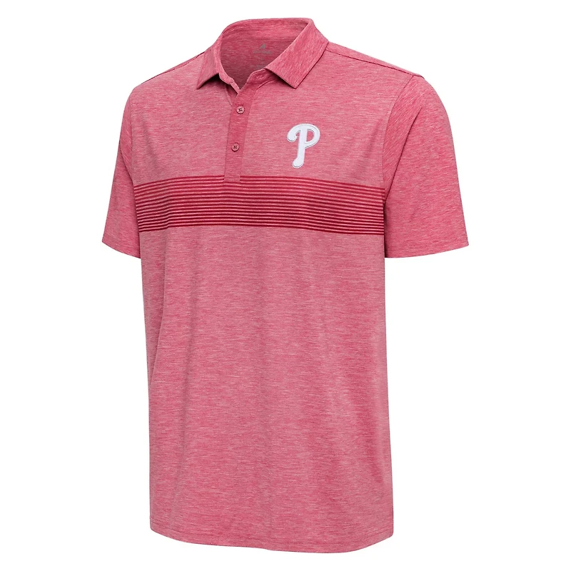 Antigua Heather Philadelphia Phillies Dashing Polo
