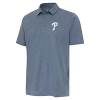 Antigua Heather Philadelphia Phillies Par 3 Polo