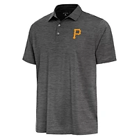 Antigua Heather Pittsburgh Pirates Layout Polo