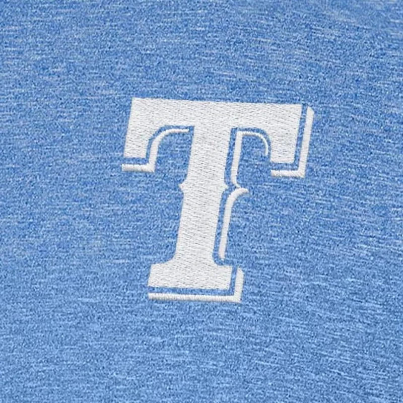 Antigua Heather Texas Rangers Par 3 Polo