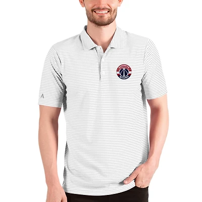 Antigua Heathered /White Washington Wizards Esteem Polo