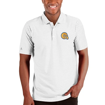 Antigua Heathered Gray Albany State Golden Rams Esteem Polo