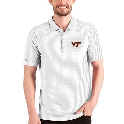 Antigua Heathered /Orange Virginia Tech Hokies Esteem Polo