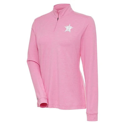 Antigua Houston Astros Mentor Quarter-Zip Pullover Top