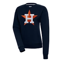 Antigua Houston Astros Victory Chenille Pullover Sweatshirt