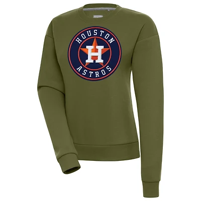 Antigua Houston Astros Victory Pullover Sweatshirt
