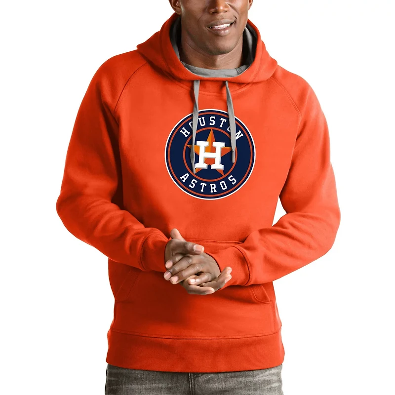 Antigua Houston Astros Victory Pullover Team Logo Hoodie