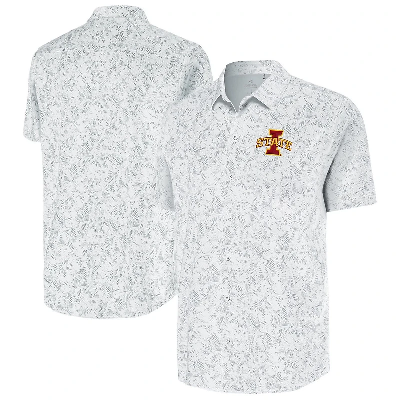 Antigua Iowa State Cyclones Lush Button-Up Shirt