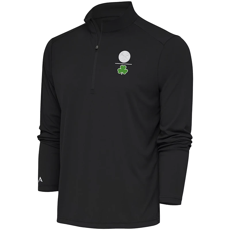 Antigua Kelly Denver Nuggets Shamrock Tribute Quarter-Zip Pullover Top
