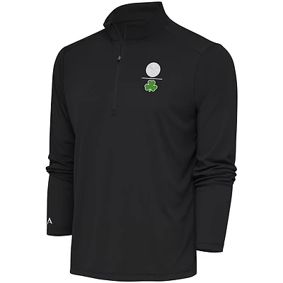 Antigua Kelly Denver Nuggets Shamrock Tribute Quarter-Zip Pullover Top