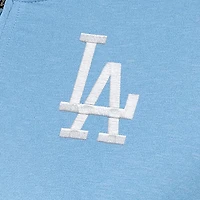 Antigua Light Los Angeles Dodgers Mentor Quarter-Zip Pullover Top