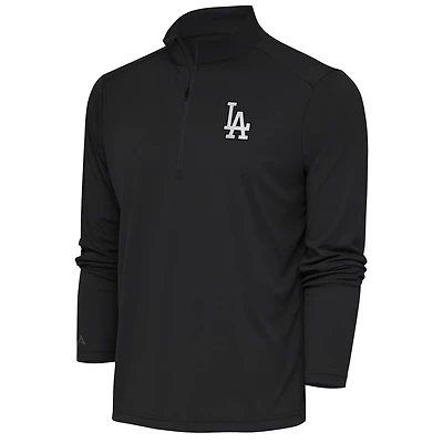 Antigua Los Angeles Dodgers Metallic Tribute Quarter-Zip Top