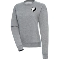 Antigua Memphis Grizzlies Brushed Metallic Victory Pullover Sweatshirt