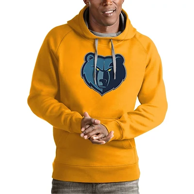 Antigua Memphis Grizzlies Team Logo Victory Pullover Hoodie