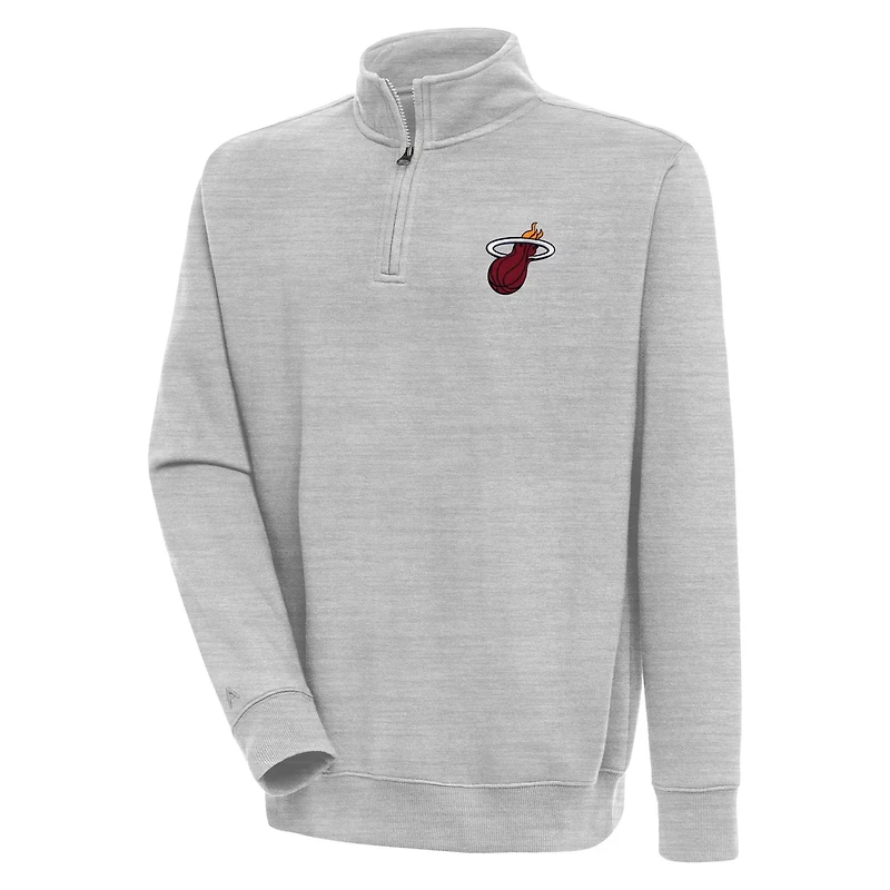 Antigua Miami Heat Victory Quarter-Zip Pullover Top