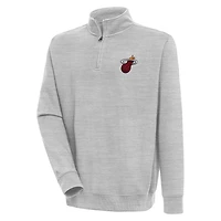 Antigua Miami Heat Victory Quarter-Zip Pullover Top