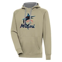 Antigua Miami Marlins Victory Pullover Hoodie
