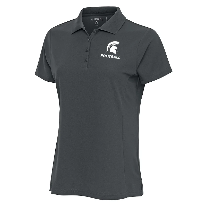 Antigua Michigan State Spartans Football Legacy Pique Polo