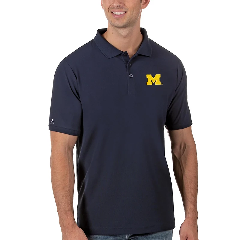 Antigua Michigan Wolverines Legacy Pique Polo
