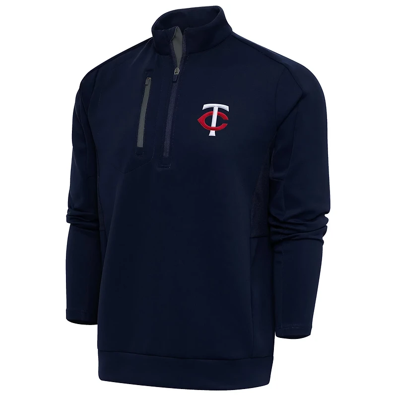 Antigua Minnesota Twins Generation Quarter-Zip Pullover Top