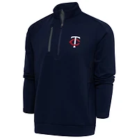 Antigua Minnesota Twins Generation Quarter-Zip Pullover Top