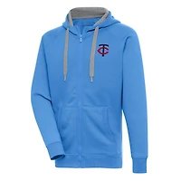 Antigua Minnesota Twins Victory Full-Zip Hoodie
