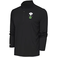Antigua New York Knicks Shamrock Tribute Quarter-Zip Pullover Top